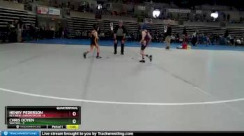 45 lbs Quarterfinals (8 Team) - Henry Pederson, NLS (New London/Spicer) vs Chris Doyen, Waconia