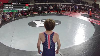 67 lbs Champ. Round 1 - Lukas Olson vs Tyson Linnell, Utah