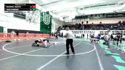113 lbs 5th Place Match - John Paredes, South Hills vs Maxwell Matito, Los Osos