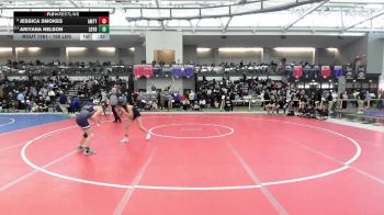 100 lbs Consi Of 8 #2 - Jessica Smokes, Amity vs Ariyana Nelson, Ledyard