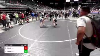 98 lbs Semifinal - Rykar Wools, Triple Threat WC vs Lincoln Steele, Medal Detector