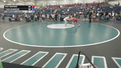 132 lbs Cons. Sub-rd Of 16 - Troy Montero, Lions Wrestling Club vs Eian Schwecke, Team Idaho