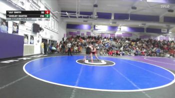 Girls 157 lbs 5th Place Match - Lily Smith, East Nicolaus Girls vs Shelby Martin, Etna Girls