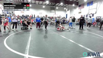 85 lbs Consi Of 4 - Brevyn Brooks, SEO Wrestling Club vs Legend Bruce, ARDMORE TAKEDOWN CLUB