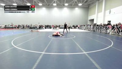 160 lbs Consi Of 32 #2 - Aiden Grover, RI vs Jared Cornell, KY