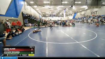 79-84 lbs Round 3 - Stetson Richards, Champions Wrestling Club vs James Oliver, Westlake