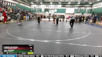 165 lbs 1st Place Match - J`Nessa Reynoso, Canyon Randall (Girls) vs Nisa Rogers, Birdville (Girls)