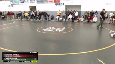 132 lbs Semifinal - Kendall Wyble, Interior Grappling Academy vs Carson Cobb, Soldotna Whalers Wrestling Club