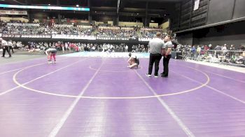 130 lbs Quarterfinal - Jaeann James, Newton HS vs Micah Ellegood, Great Bend HS