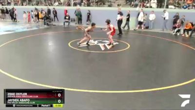 84 lbs Round 1 - Zeke Ostler, Anchor Kings Wrestling Club vs Jayden Abafo, Mid Valley Wrestling Club