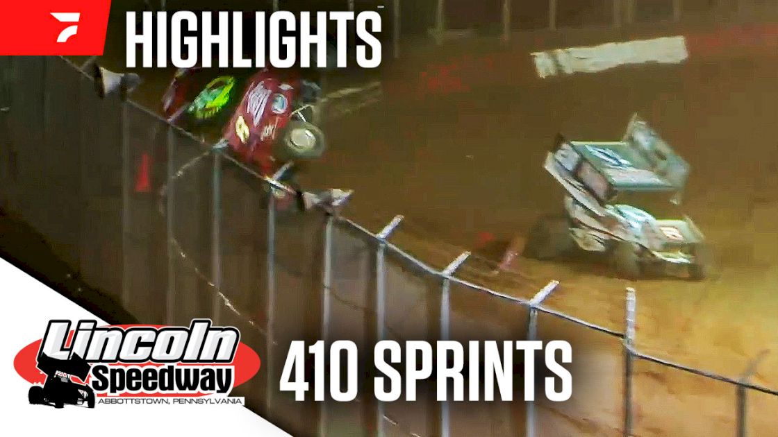 Highlights: 410 Sprint Cars at Lincoln Speedway