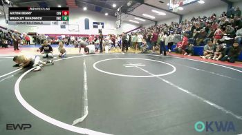 55 lbs Quarterfinal - Axton Berry, Coweta Tiger Wrestling vs Bradley Shadwick, Berryhill Wrestling Club