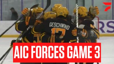 AIC Forces Game 3 Against Holy Cross With Shutout Win In Atlantic Hockey Semifinals | Full Highlights