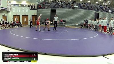 150 lbs 2nd Wrestleback (8 Team) - Michael Ortega, Portage vs Teigan Newell, Crown Point