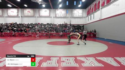 145 lbs Round Of 16 - Anthony Mann, Hanover vs Borese Antropov, Southwick-Tolland