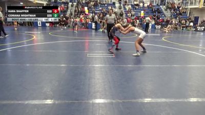 103 lbs Round Of 16 - Kara Shaffer, Redbank WC vs Coriana Wightman, Derry Area