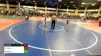 65 lbs Round Of 16 - Kellen Frost, Team Aggression vs Bella Reyes, Top Dog WC