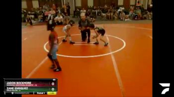 44 lbs Semis & 1st Wrestleback (8 Team) - Jadon Bockmore, Donahue Wrestling Academy vs Zane Enriquez, Ninja Killer