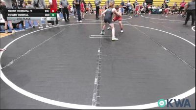 100 lbs 3rd Place - Henry Romero, IV, Wolfpak Wrestling vs Rowdy Howell, Madill Takedown