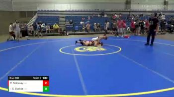 141 lbs Champ. Round 2 - Griffin Burkle, Centerville High School vs Cole Solomey, Midwest RTC