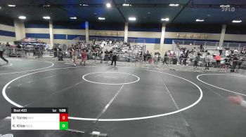 94 lbs Round Of 32 - Vanessa Torres, Victory WC vs Kaliya Klise, Gold Rush Wr Ac