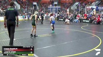 66 lbs Champ. Round 2 - Tyson Franklin, Edwardsburg WC vs Landyn Stade, Grayling Youth WC