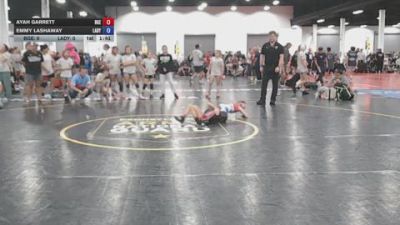 55 lbs Semifinal - Ayah Garrett, Badger Girls Elite - GK12E vs Emmy Lashaway, Lady Warriors Wrestling Club - GK12E