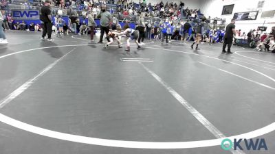 70 lbs Round Of 16 - Sam Burrows, Noble Takedown Club vs Crew Vandersee, Weatherford Youth Wrestling