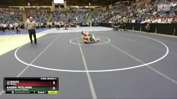 5A-165 lbs Cons. Round 2 - Kaiden McElwain, Wichita-Bishop Carroll vs JJ White, Pittsburg