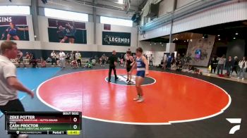 144-150 lbs Round 2 - Zeke Potter, Corespeed Wrestling - Hutto-Round Rock vs Cash Proctor, Texas Eagle Wrestling Academy