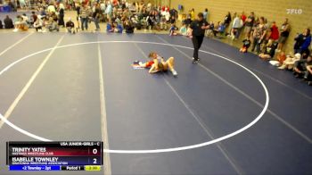 Cons. Round 1 - Trinity Yates, Hastings Wrestling Club vs Isabelle Townley, Owatonna Wrestling Association