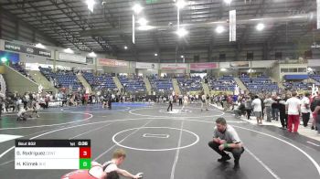 144 lbs Consi Of 16 #1 - Gabriel Rodriguez, Central HS vs Hayden Klimek, GI Grapplers