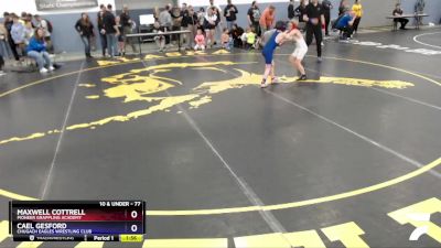 77 lbs Final - Maxwell Cottrell, Pioneer Grappling Academy vs Cael Gesford, Chugach Eagles Wrestling Club