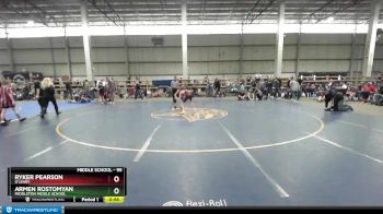95 lbs Cons. Round 2 - Ryker Pearson, O`LEARY vs Armen Rostomyan, Middleton Middle School