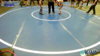 57-62 lbs Rr Rnd 2 - Delaney Pritchard, Bristow Youth Wrestling vs Emyle Thompson, HURRICANE WRESTLING ACADEMY