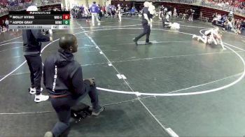 120 lbs Champ. Round 2 - Molly Hying, Waverly Wrestling Club - Girls vs Aspen Gray, Millard South Wrestling Club