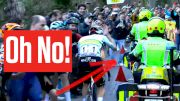 Tadej Pogacar Enraged With Police Motorbike At Volta a Catalunya