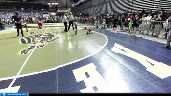 43 lbs Quarterfinal - Jacob Sawyer, Thunder Mountain Wrestling Club vs Coen Stemhagen, Cherry Creek Wrestling Club