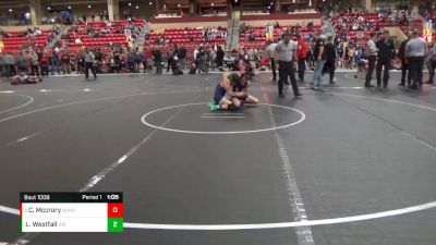 110 lbs Champ. Round 2 - Carson Mccrory, Basehor Linwood Middle School vs Landon Westfall, Victory Wrestling