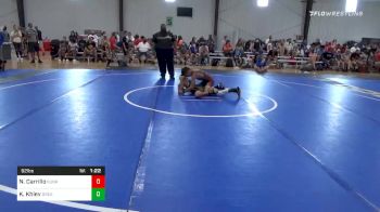 92 lbs Semifinal - Nathan Carrillo, Sunkist Kids/Monster Garage vs Kalani Khiev, Dream Crushers