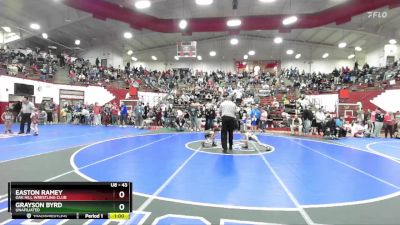 43 lbs Cons. Round 3 - Grayson Byrd, Unafiliated vs Easton Ramey, Oak Hill Wrestling Club