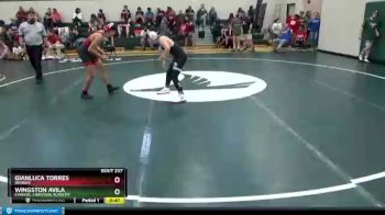 126 lbs Consolation Bracket - Gianluca Torres, Weaver vs Wingston Avila, Evangel Christian Academy