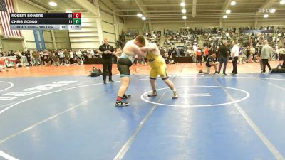 285 lbs Quarterfinal - Robert Bowers, OH vs Chris Godso, LA