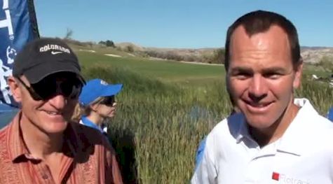 Colorado Head Coach Mark Wetmore after men's dominant victory at 2012 Pac 12 XC Championships