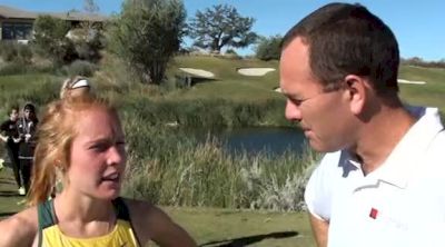 Oregon's Allie Woodward does the work early and finishes 5th at 2012 Pac 12 XC Championships