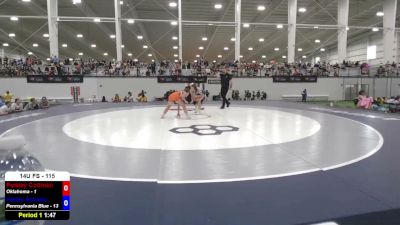 115 lbs Paisley Cottman, Oklahoma vs Hailey Struble, Pennsylvania Blue