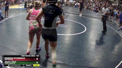 135 lbs Cons. Round 3 - Madison Fitzgerald, RED WAVE WC vs Braya Cruz, Clovis North HS