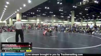 170 lbs Round 8 (10 Team) - Britton Kemling, Nebraska Hawaiian Hammers vs Carmichael Gonzalez, FL Young Guns