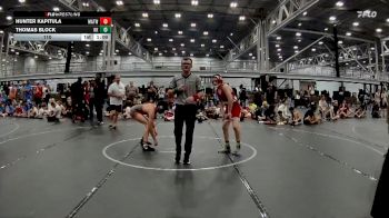 110 lbs Placement (4 Team) - Hunter Kapitula, Mat Assassins White vs Thomas Block, Kardiac Kidz