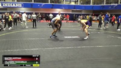 184 lbs Quarterfinal - Baxter Hoffman, Montevallo vs Calogero Mazzarillo, Lander University